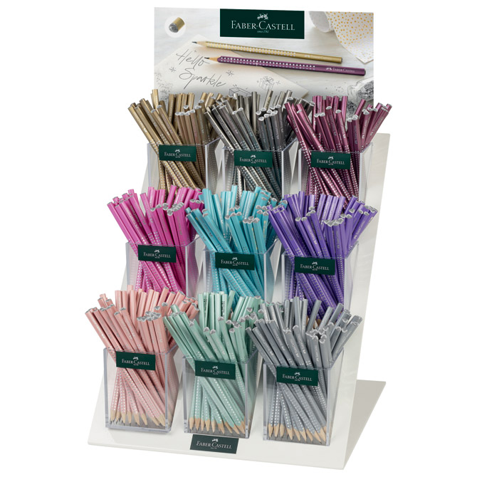 Stalak s olovkama grafitnim Sparkle pearl pk432 Faber Castell 118217