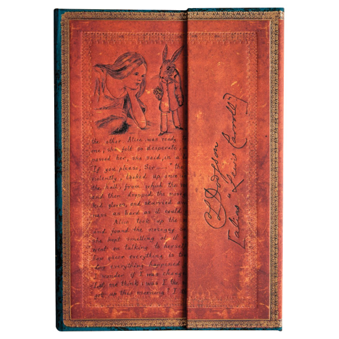 Planer tjedni 2019-18x23cm-ultra verso magnet Lewis Carroll,Alice in Wonderland Paperblanks DE4986-9!!