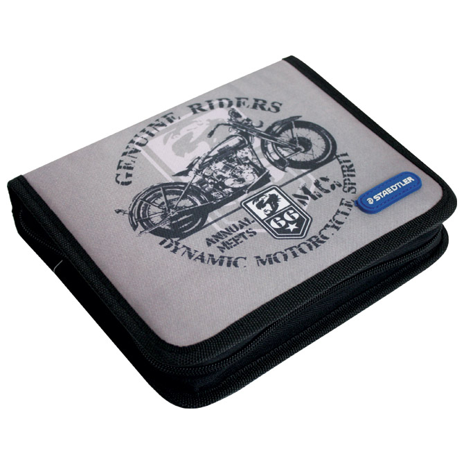 Pernica puna 1zip 2preklopa Riders+drvene bojice 144NC12 GRATIS Staedtler!!