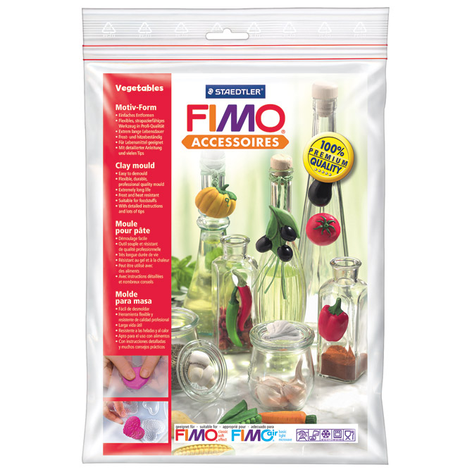 Kalup za modeliranje veliki Povrće Fimo Staedtler 8742 43 blister!!