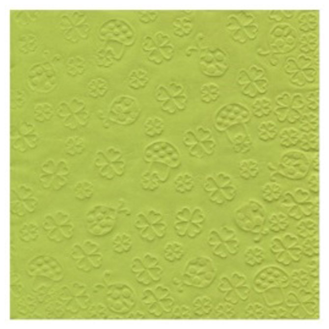 Salvete troslojne 33x33cm pk16 embossed Herlitz 11376548 zelene!!