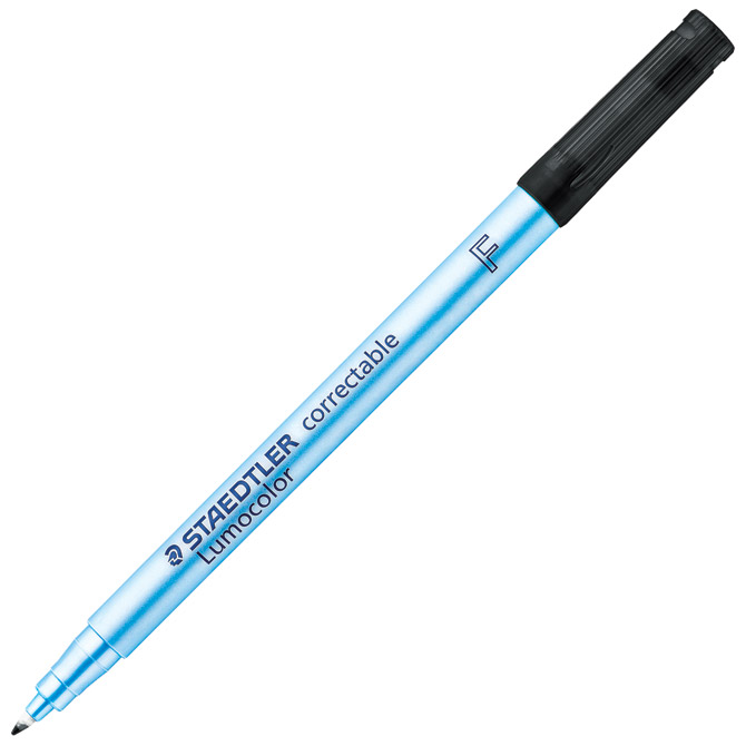 Marker nepermanentni 1mm Lumocolor correctable Staedtler 305 F-9 crni!!