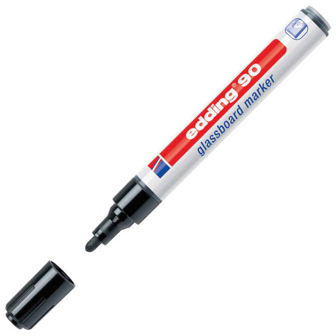 Marker za staklenu ploču 2-3mm Edding 90 crni!!