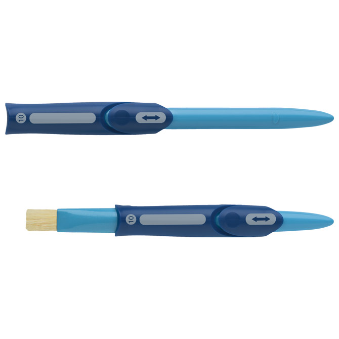 Kist za tempere 10 plosnati Clic&Go Faber-Castell plavi!!