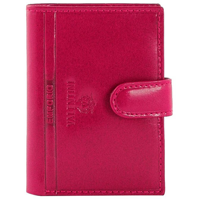 Etui za kartice/vizitke s gumbom koža Emporio Valentini 563LB01 fuksija!!