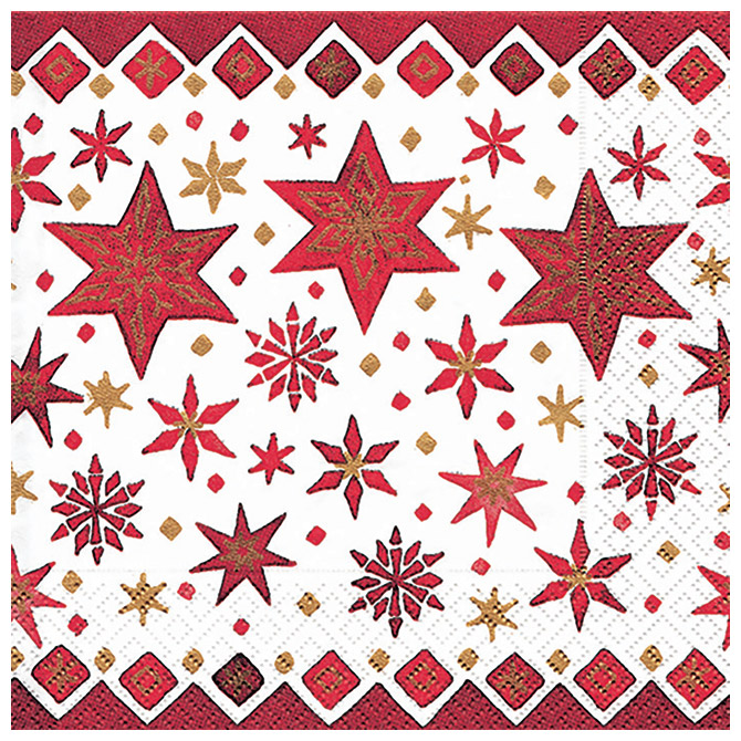 Salvete troslojne 33x33cm pk20 Nordic stars Herlitz 40030135!!