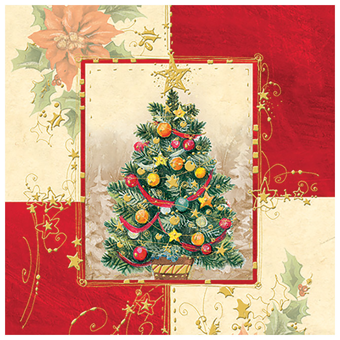 Salvete troslojne 33x33cm pk20 Glamour tree Herlitz 40030180!!