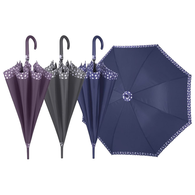 Kišobran automatik s plastičnom ručkom Time Perletti 26044 sortirano-rub!!