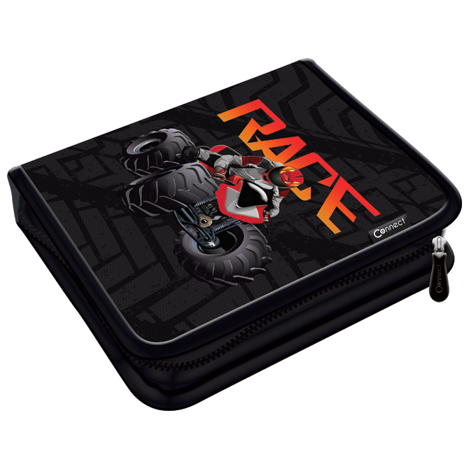 Pernica puna 1zip 2preklopa ATV Race 1B Connect crno-narančasta