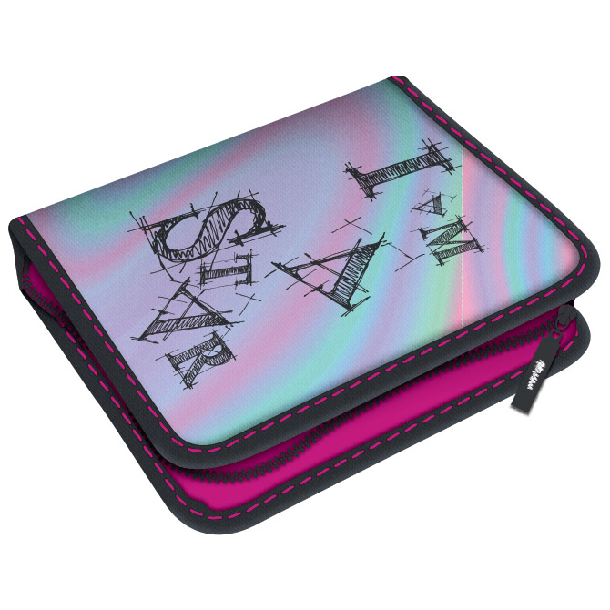 Pernica puna 1zip 2preklopa I Am A Star 1A Connect sivo-roza