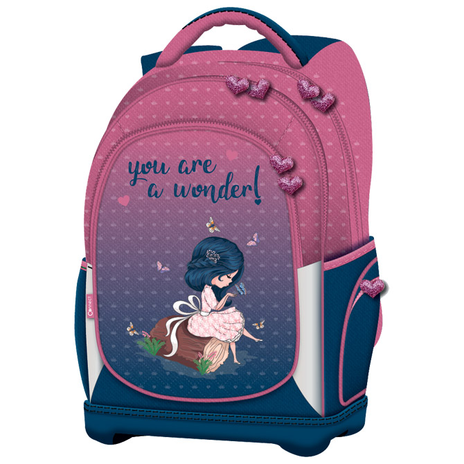 Ruksak školski anatomski lagan You Are A Wonder Connect rozo-ljubičasta!!