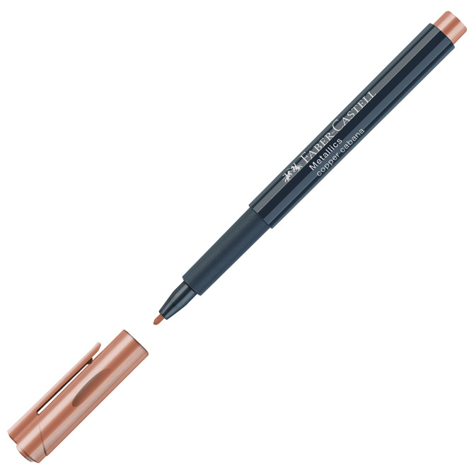 Marker permanentni 1-2 mm Metallic Faber-Castell 160752 metalik brončani!!