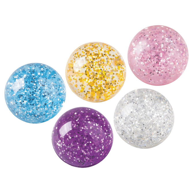 Loptica gumena fi-4 cm Glitter Brunnen 10-36683 06 sortirano!!