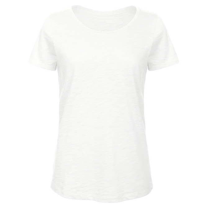 Majica kratki rukavi B&C Inspire Slub T/women bijela L!!