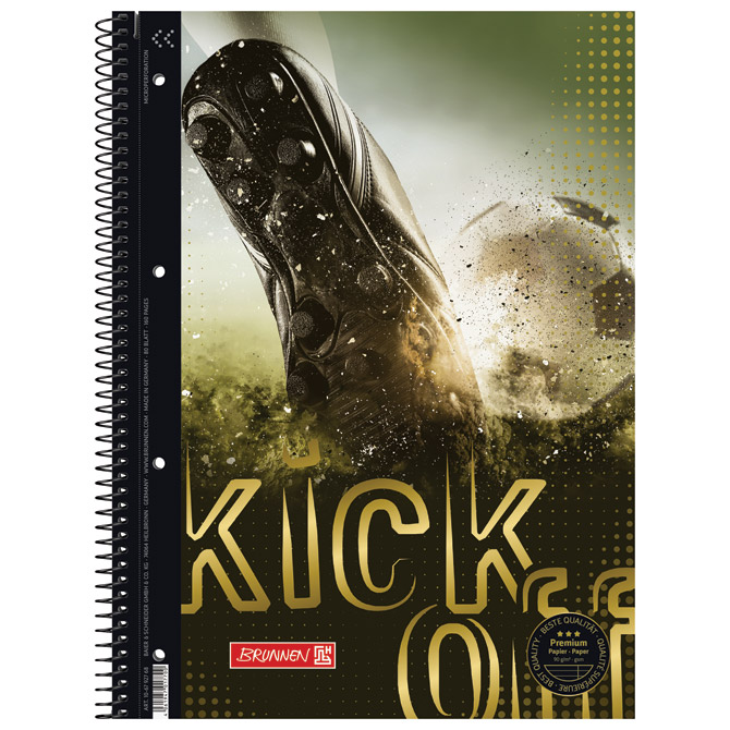 Blok kolegij A4 karo  80L perforacija+4rupe Nogomet Brunnen 10-67928 68!!