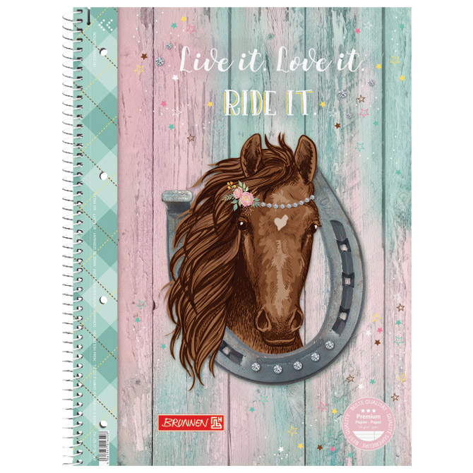 Blok kolegij A4 crte  80L perforacija+4rupe Ponylove Brunnen 10-67927 742!!