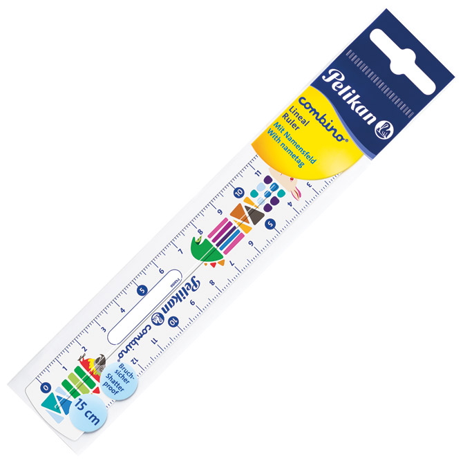 Ravnalo pvc 15 cm fleksibilno Combino Pelikan 811224 (300008950) blister