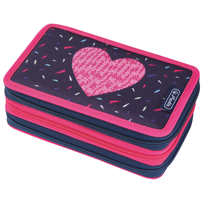 Pernica puna 3zipa Tropical Heart Herlitz 50026210