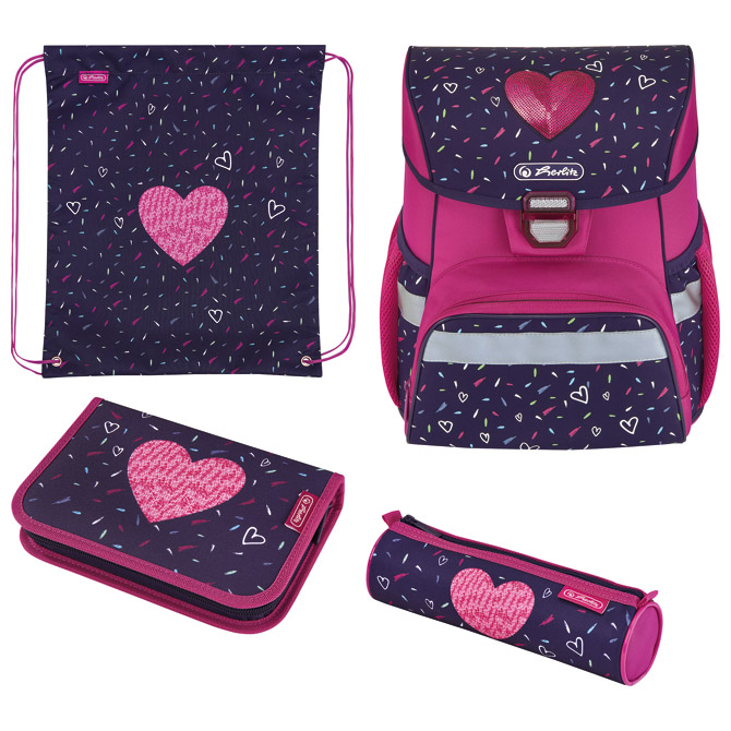 Torba školska anatomska 4/1 Loop Tropical Heart Herlitz 50025749!!