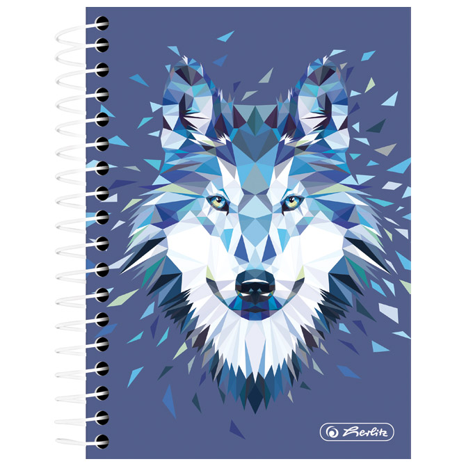 Blok kolegij 10x14cm karo 200L Wild Animals vuk Herlitz 50027859!!