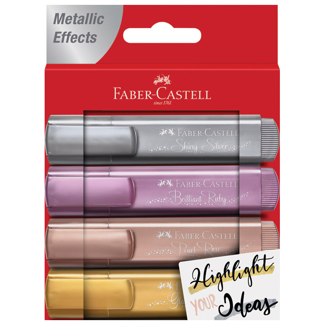 Signir 1-5mm 46 Metallic kartonska kutija Faber-Castell 154640 4boje blister!!