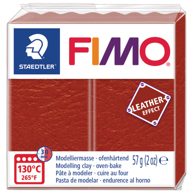 Masa za modeliranje   57g Fimo Effect Leather-effect Staedtler 8010-749 smeđa rustikalna!!