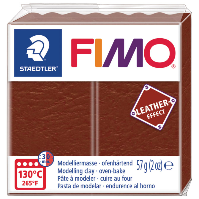 Masa za modeliranje   57g Fimo Effect Leather-effect Staedtler 8010-779 smeđa!!