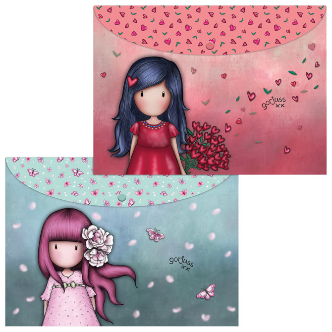 Kuverte s gumbom A4 pp pk2 Gorjuss 669GJS08!!