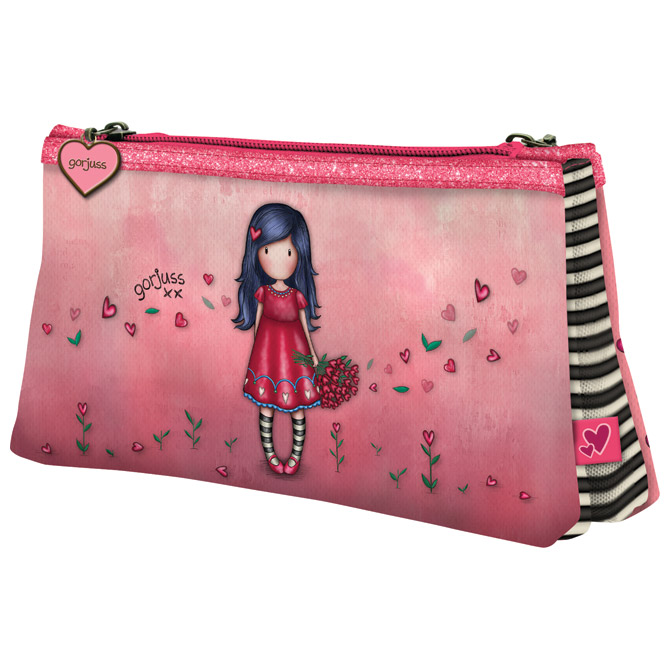 Pernica vrećica/trokutasta 2pretinca 2zipa Love Grows Gorjuss 324GJ24!!