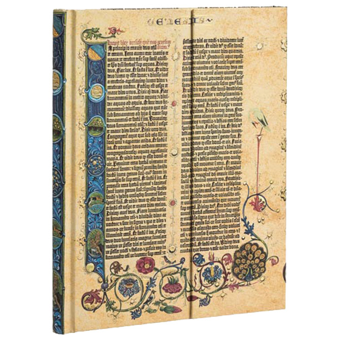 Notes 18x23cm-ultra crte 72L magnet Genesis,Gutenberg Bible Paperblanks PB5028-5