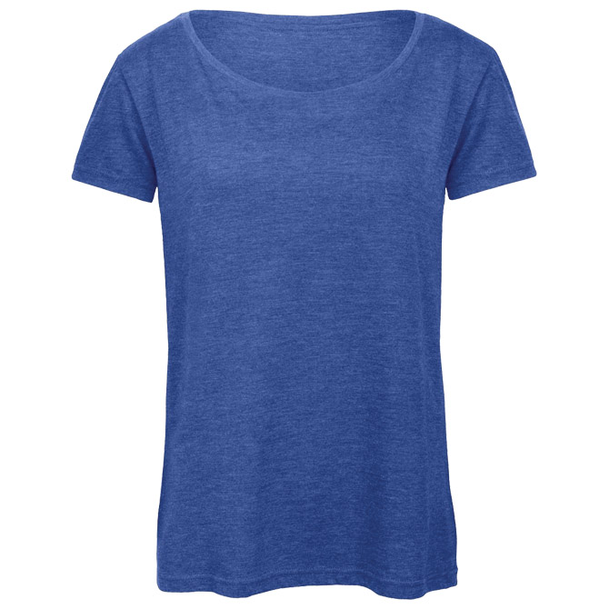Majica kratki rukavi B&C TW056 Triblend/women zagrebačko plava L!!