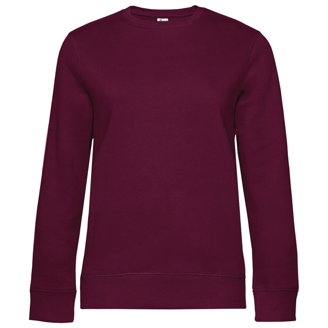Majica dugi rukavi B&C Queen Crew Neck 280g bordo L!!
