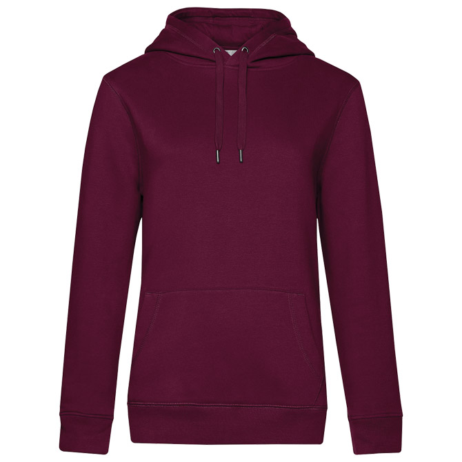 Majica dugi rukavi B&C Queen Hooded 280g bordo L!!