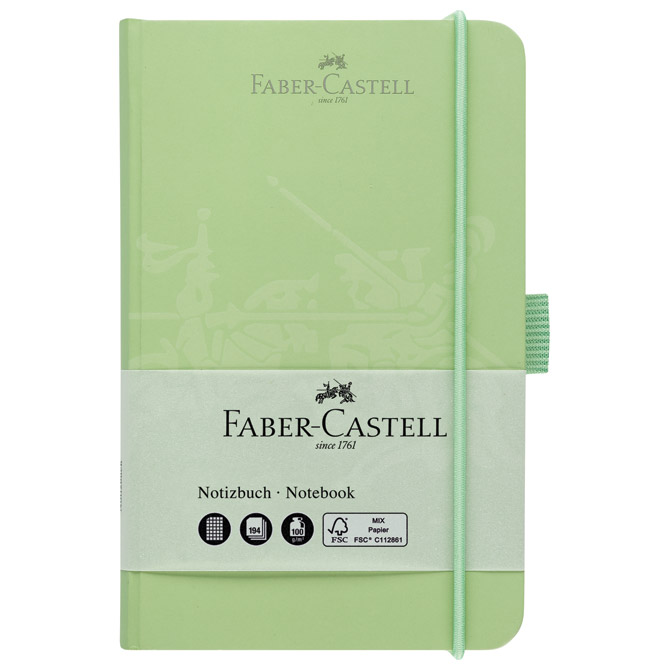 Notes  9x14cm karo 96L 100g s gumicom Faber-Castell 100 205 03 mint!!