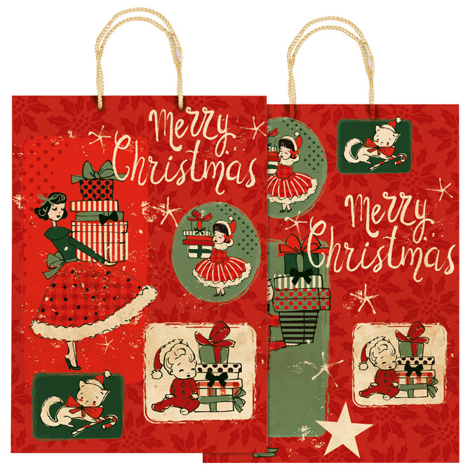 Vrećice ukrasne 20,5x26x11,5cm novogodišnje Rex-Saul Sadoch SDN20-371C!!