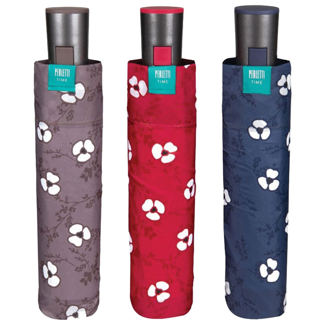 Kišobran automatik sklopivi s plastičnom drškom Time Perletti 26134 sortirano