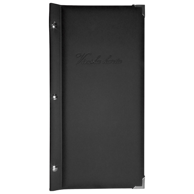 Mapa vinska-Vinska karta A4 uska uložna (3 fascikla uložna varena) crna