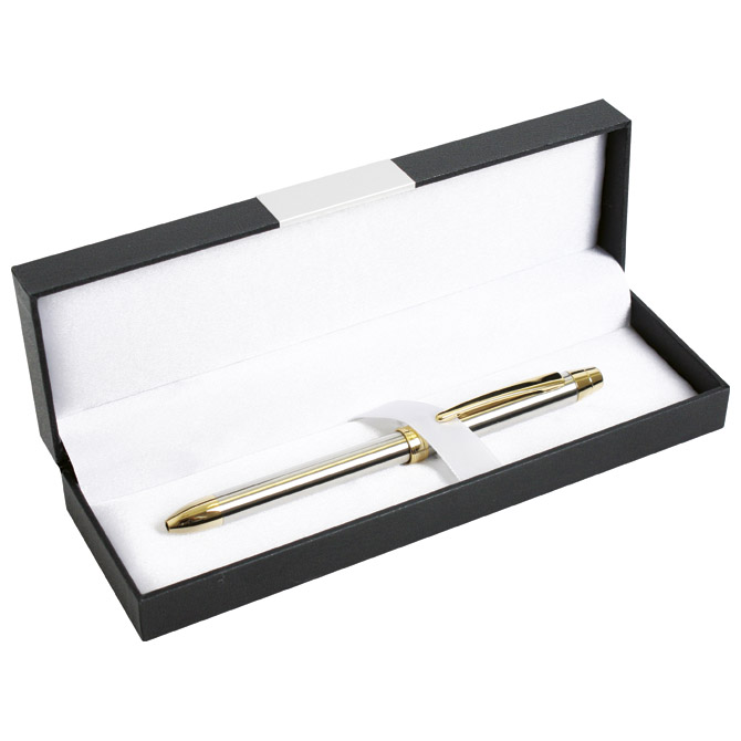 Olovka 3-pen multifunkcijska metalna ELE-SG Penac TF1602SG-GC6 zlatna/srebrna!!