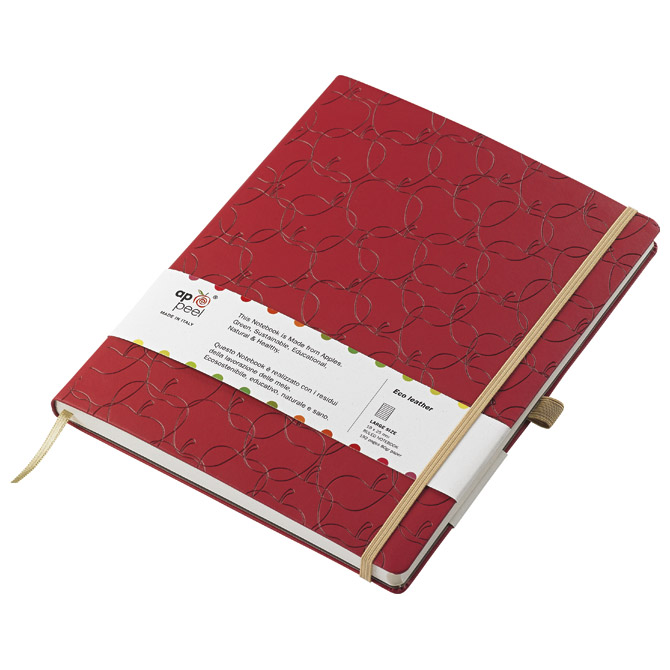 Notes Appeel  9x14cm crte s gumicom umjetna koža Royal M32YL-741 crveni (Red Delicious)!!