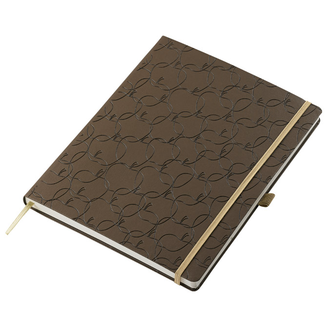 Notes Appeel  9x14cm crte s gumicom umjetna koža Royal M32YL-744 smeđi (Applewood)!!