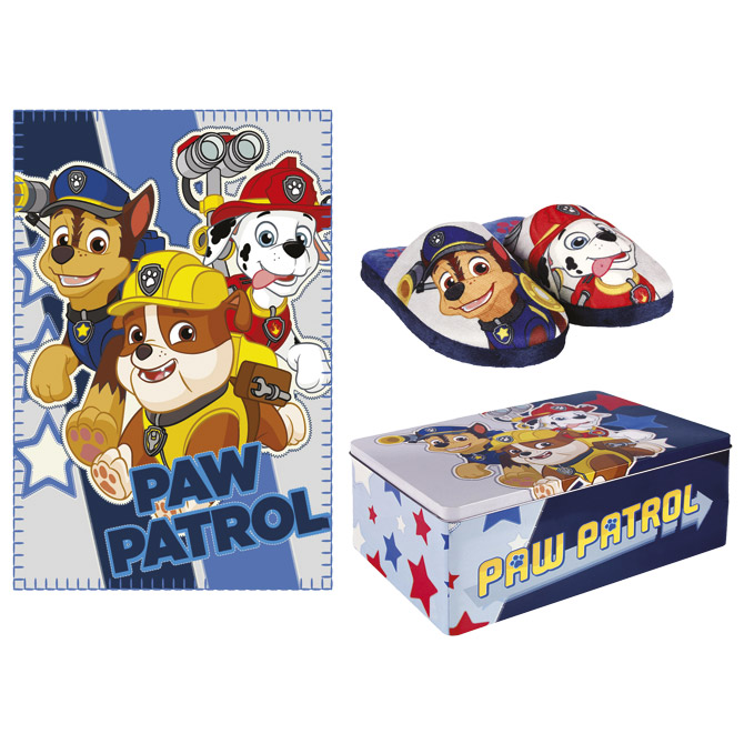 Set Zimski Paw Patrol deka flis+papuče Cerda 2500000570!!