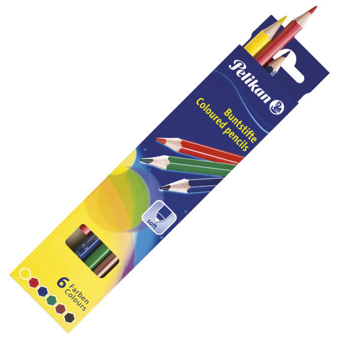 Boje drvene   6boja Pelikan 723999 blister!!