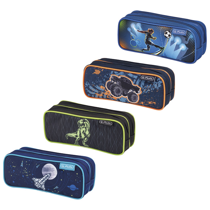 Pernica vrećica/pravokutna 2zipa Boys mix Herlitz 50014576 sortirano!!