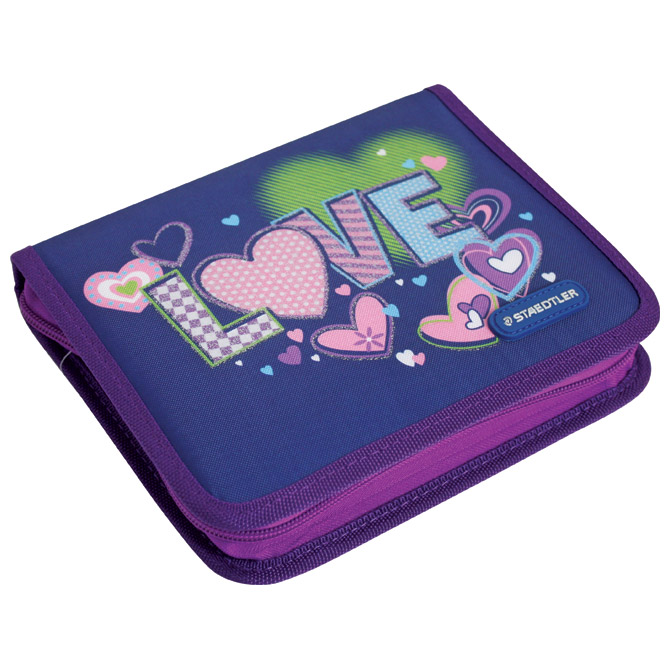 Pernica puna 1zip 2preklopa Love+drvene bojice 144NC12 GRATIS Staedtler!!