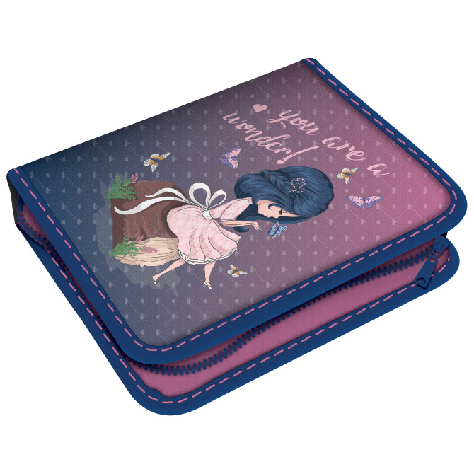 Pernica puna 1zip 2preklopa You Are A Wonder 1A Connect rozo-ljubičasta!!