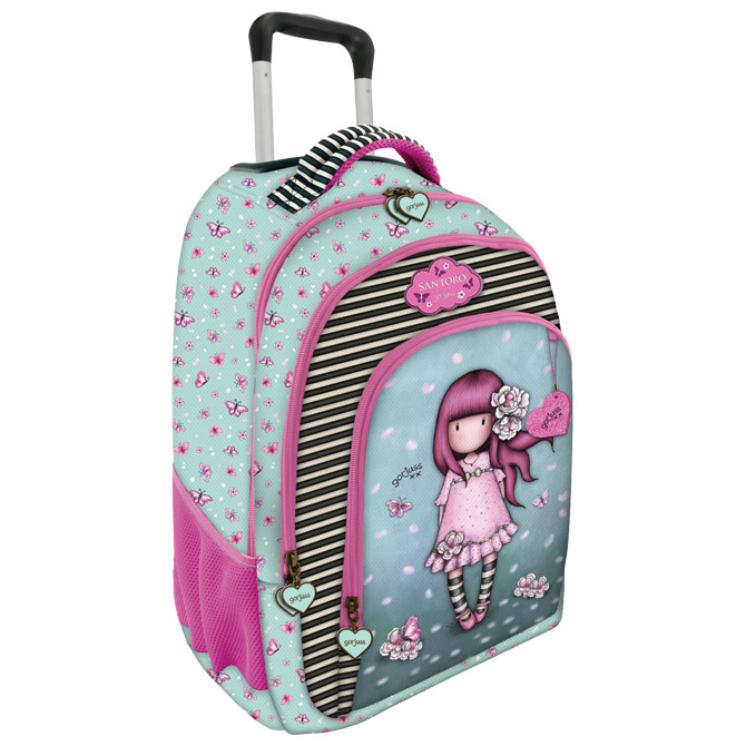 Ruksak školski anatomski s kotačićima Cherry Blossom Gorjuss 1042GJ01!!