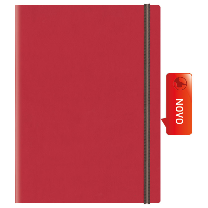 Rokovnik A4 Bahamas s gumicom 757 crveni