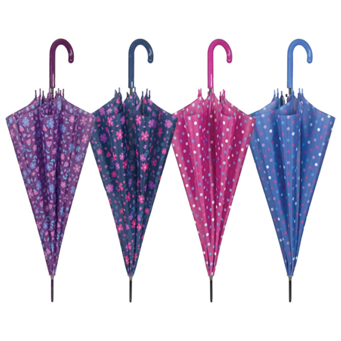 Kišobran automatik s plastičnom ručkom Basic Perletti 12050 sortirano!!