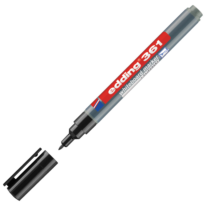 Marker za bijelu ploču 1 mm Edding 361 crni