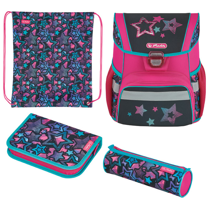 Torba školska anatomska 4/1 Loop Stars Herlitz 50032464